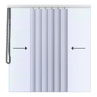 Manövrering på vänster sida, förpackning i mitten