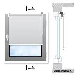 på ramen med klämfäste (utan borrning)