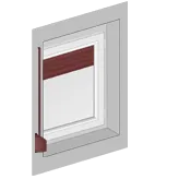 vänster - sett från rummets sida