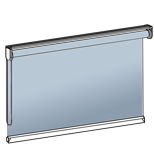 Rullgardin med stödprofil