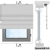 Framför nischen (takmontering)