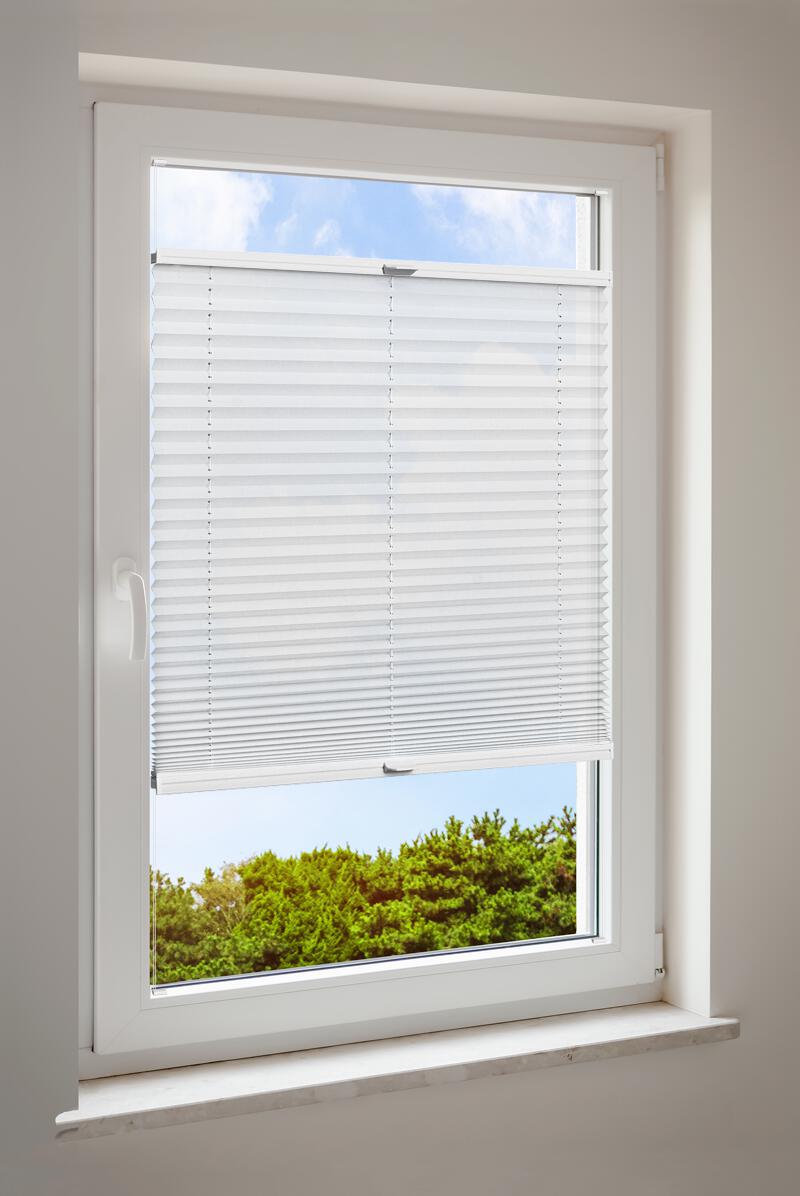 Plisserad blind vit basic