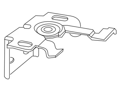 Universalstöd för persienner för vägg- och takmontering