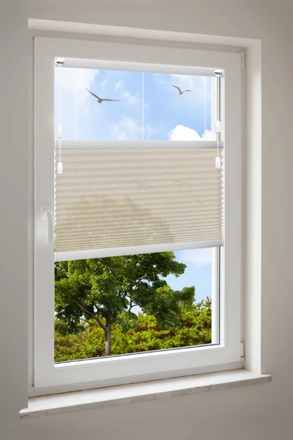 Plisségardin Cosiflor® F1 beige tyger