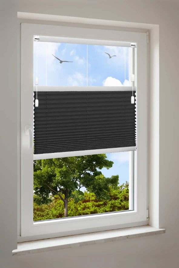 Plisségardin Cosiflor® F1 svarta tyger