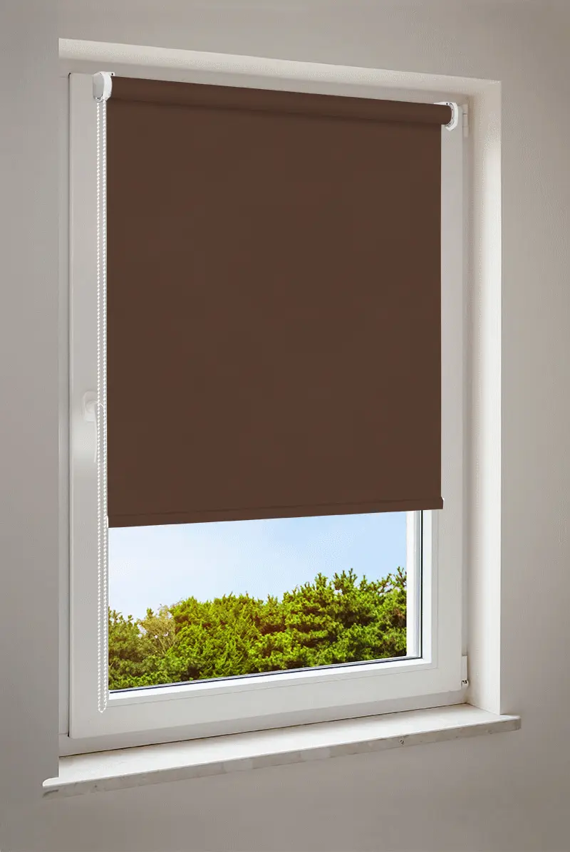 Rullgardin mörkbrun | mörkläggning