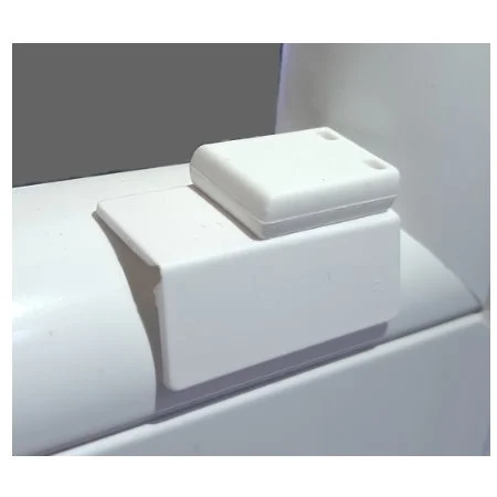 Gångjärnsförsedd självhäftande platta - monteringssats för plisségardin Basic