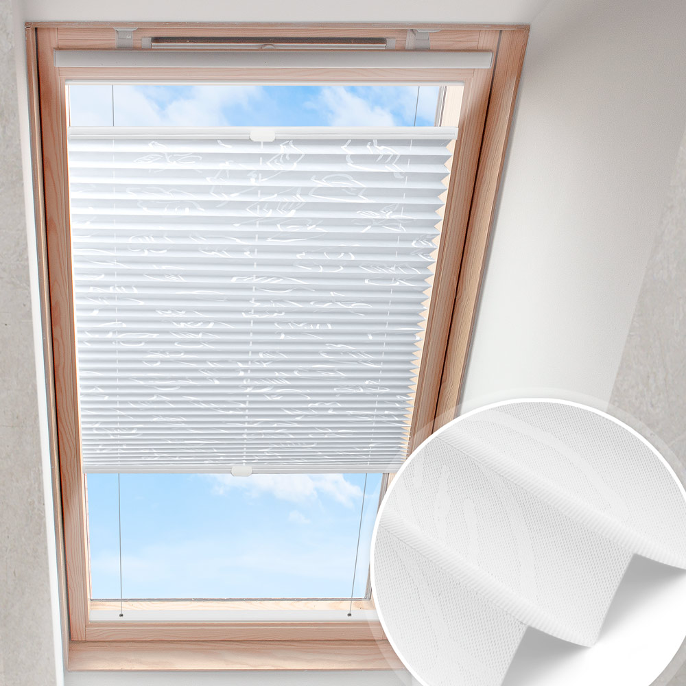 Takfönster plisségardin liljevit | mönstrad