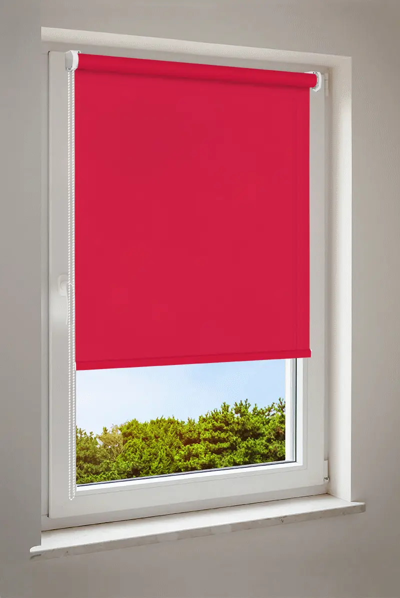 Rullgardin röd | halvtransparent