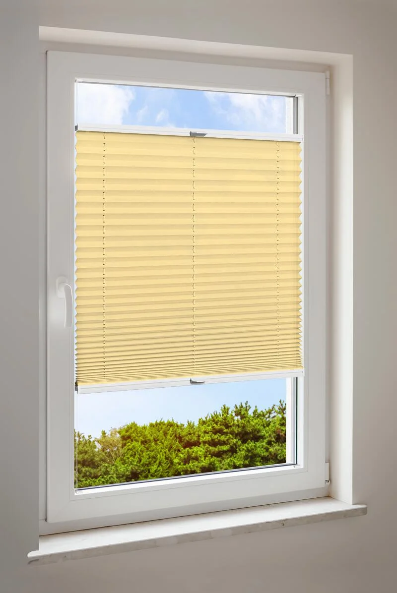 Plisserad blind gul basic