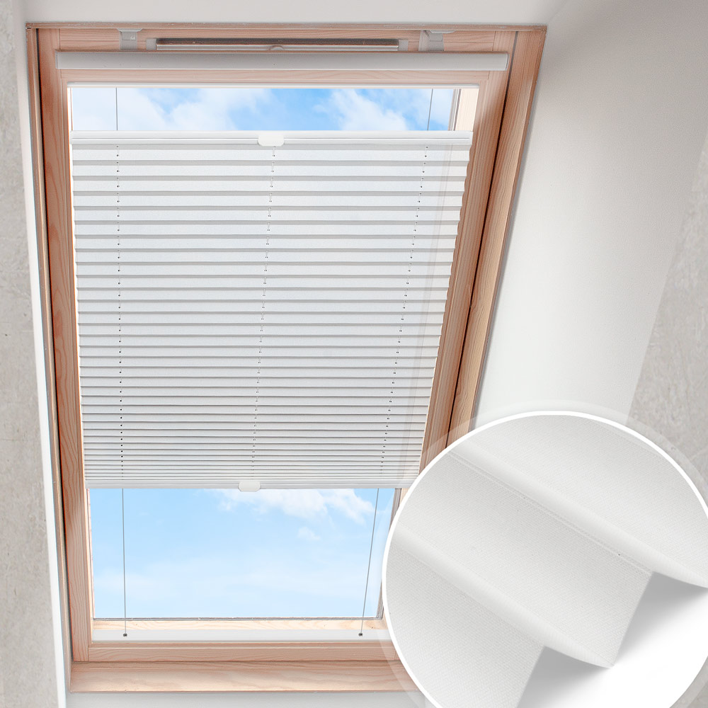 Skylight plisségardin liljevit | pärlemor