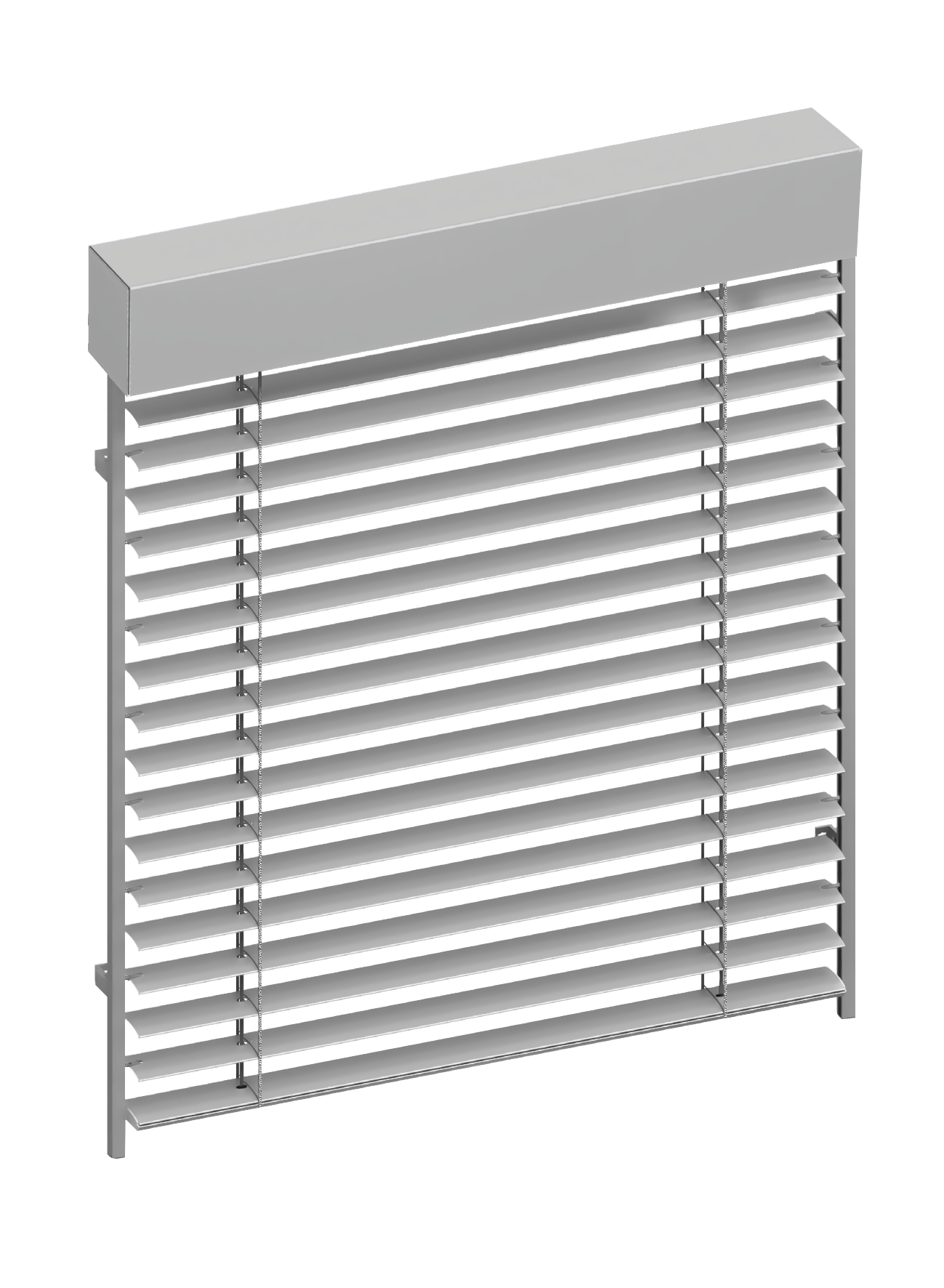 Utvändig persienn C65 Silver | RAL9006