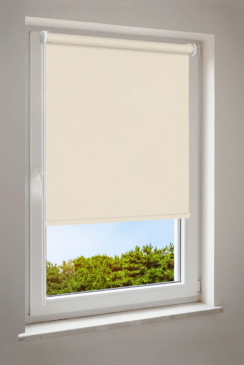 Rullgardin mjuk beige | halvtransparent