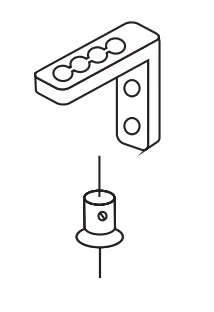 1 par klämfästen för yttre sidoguidning