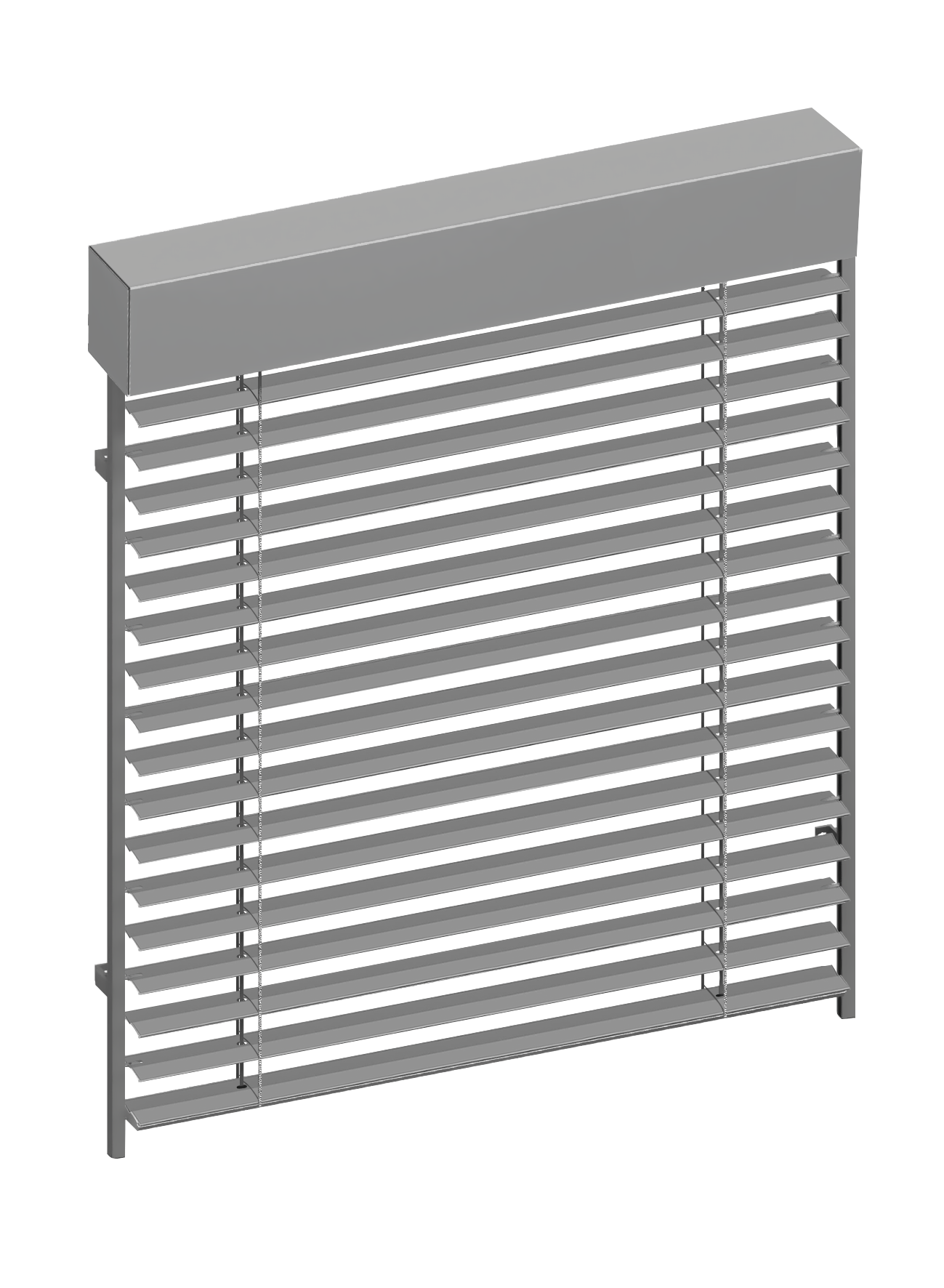 Utvändig persienn Z90 silvergrå | RAL9007