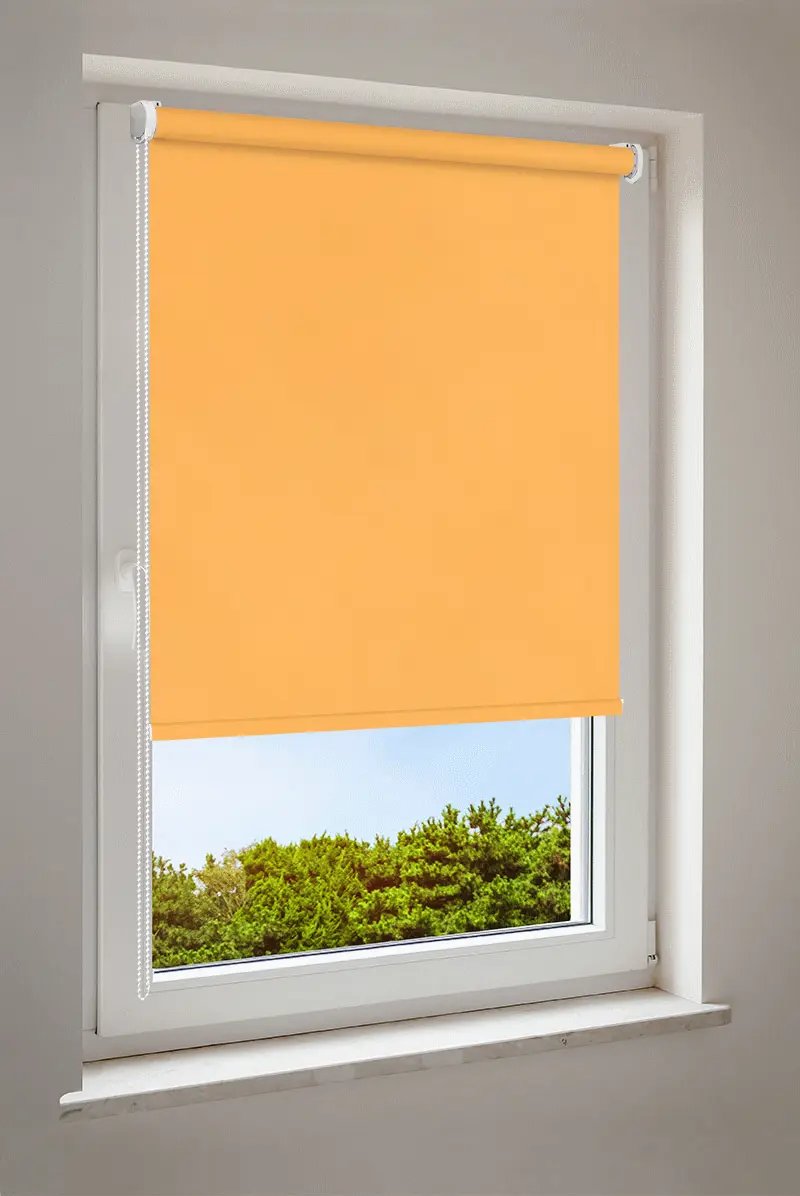 Rullgardin mörkgul | halvtransparent