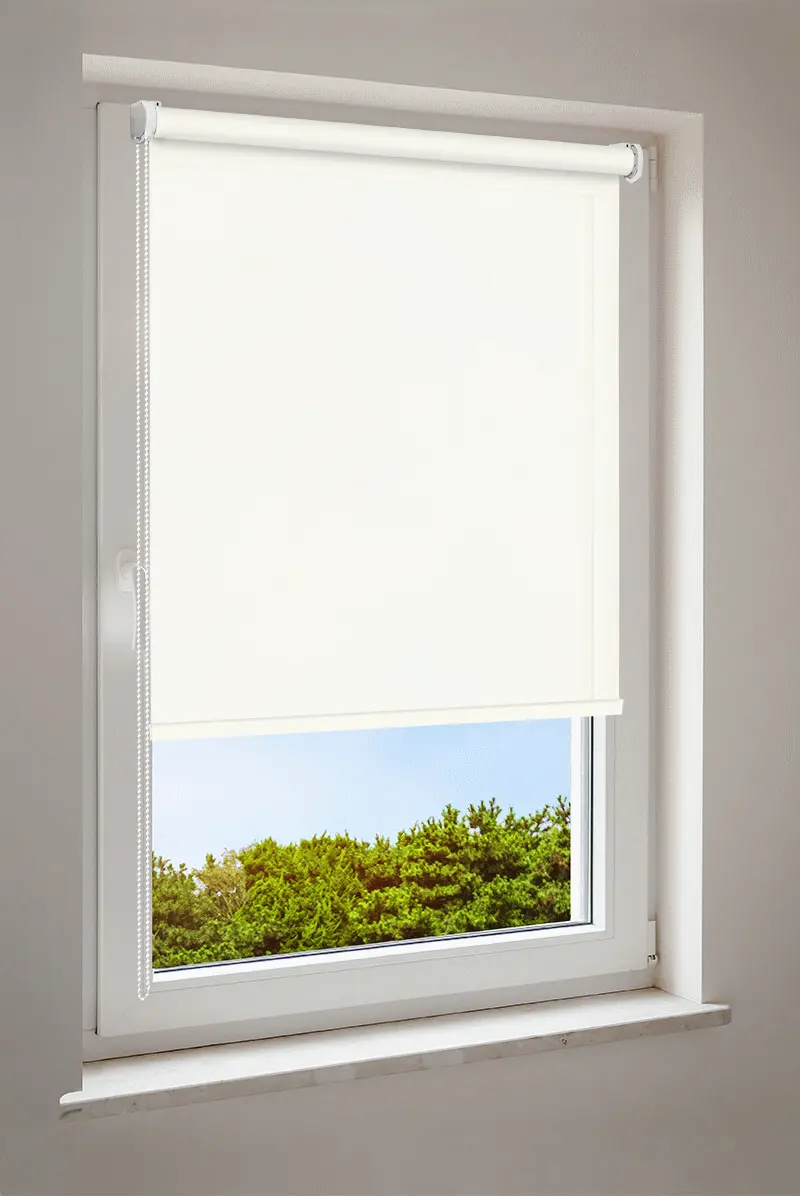 Rullgardin creme | halvtransparent