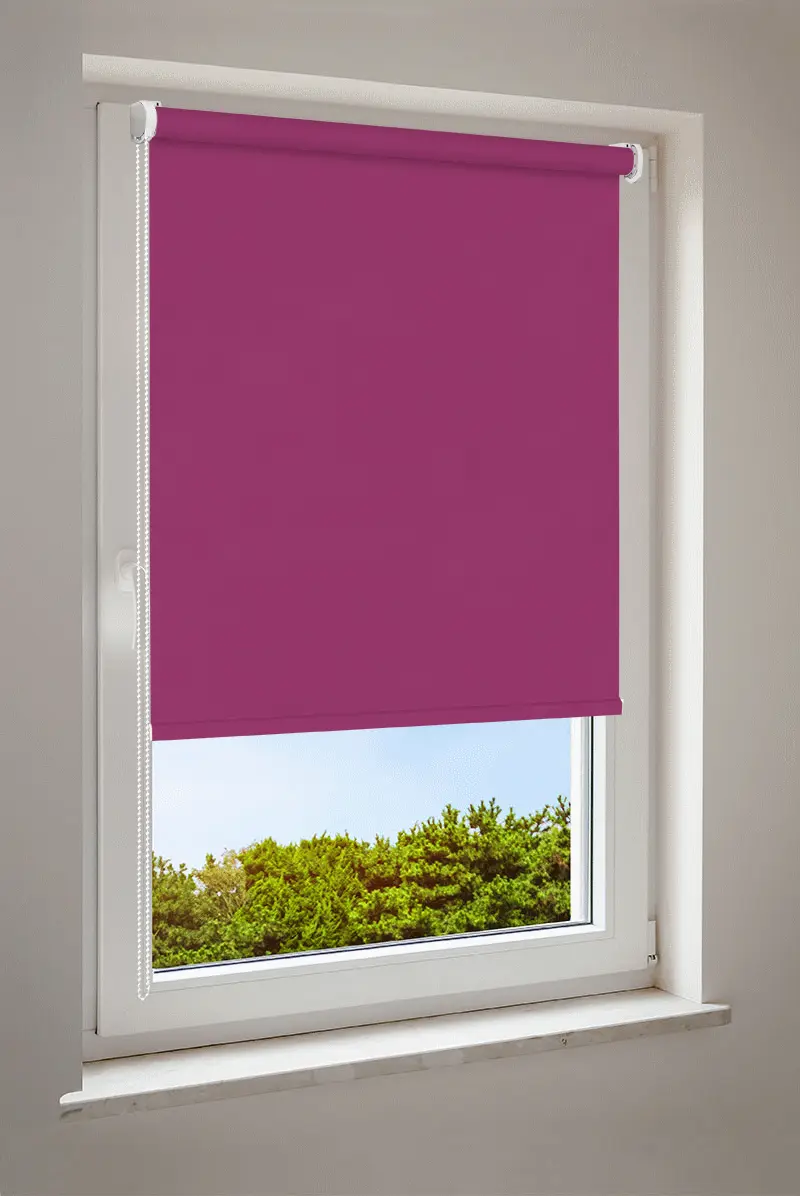 Rullgardin djuprosa | halvtransparent