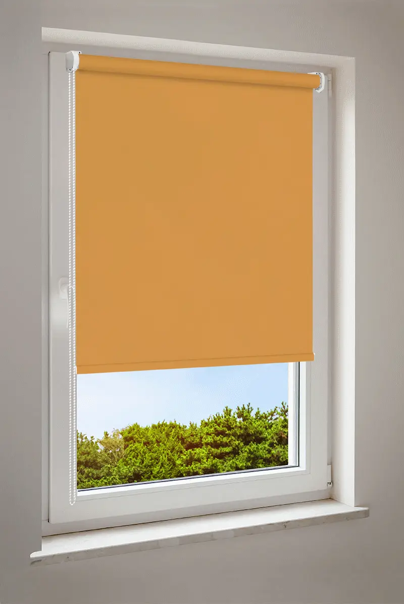 Rullgardin gul orange | halvtransparent