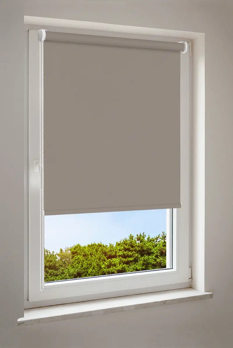 Rullgardin varmgrå | mörkläggning