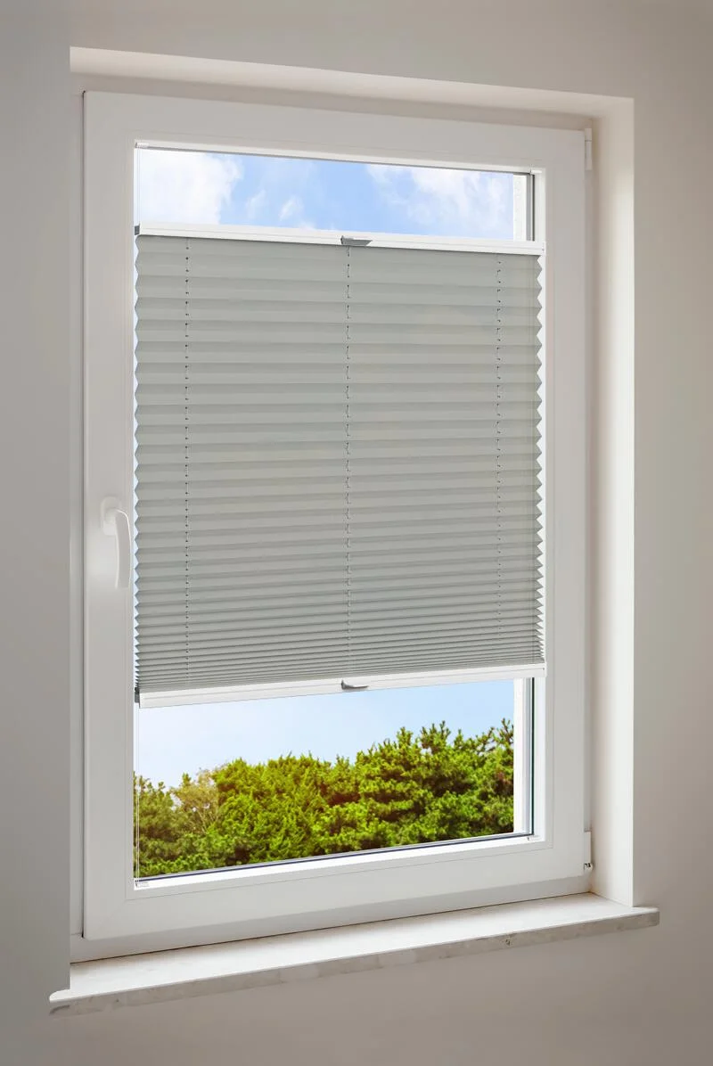 Plisserad blind grå basic