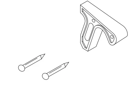 Hållare för stuprör för Basic takfönsterrullgardin (set)
