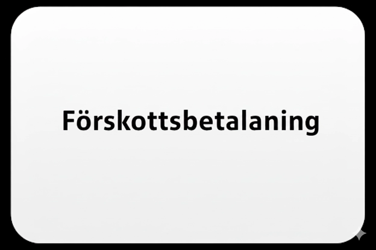 Förskottsbetalning