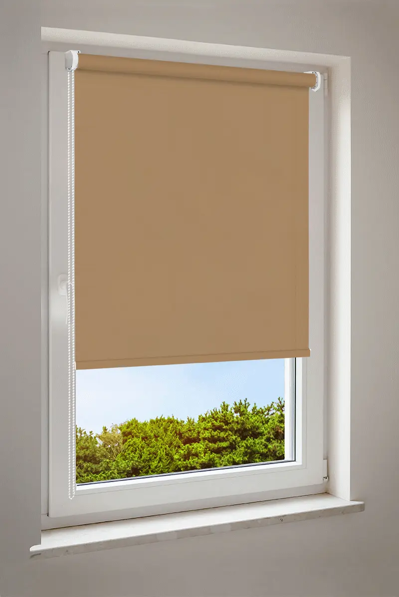 Rullgardin nötbrun | halvtransparent