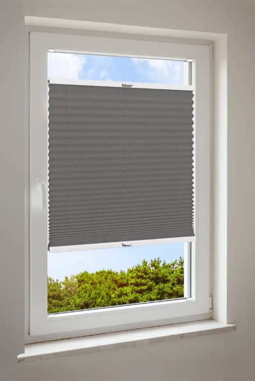 Plisségardin Cosiflor® VS2 brunt tyg