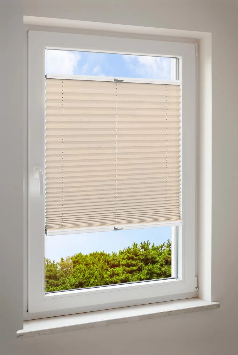 Plisserad blinda Beige Basic