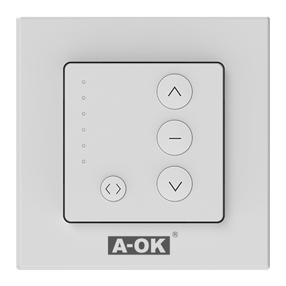 A-OK AC159-06 – väggsändare med 6 kanaler, vit