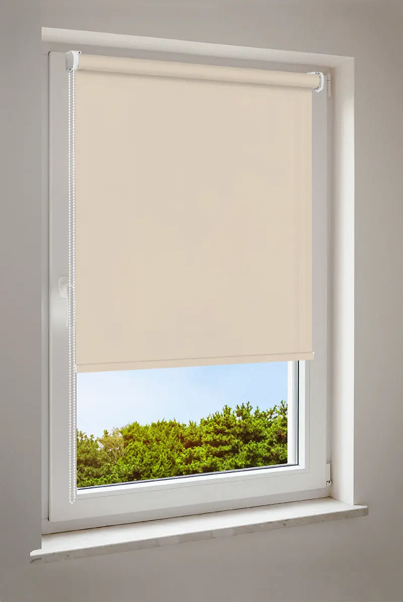 Rullgardin beige | halvtransparent